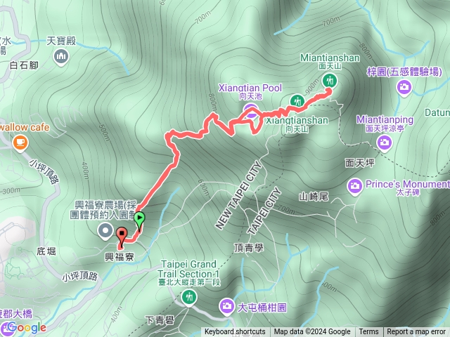 興福寮真聖宮-向天池-向天山-面天山
