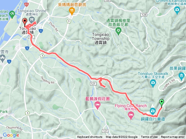 銅鑼九華山～通霄火車站