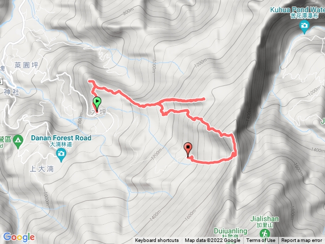 紅毛山、無名山、大坪山縱走