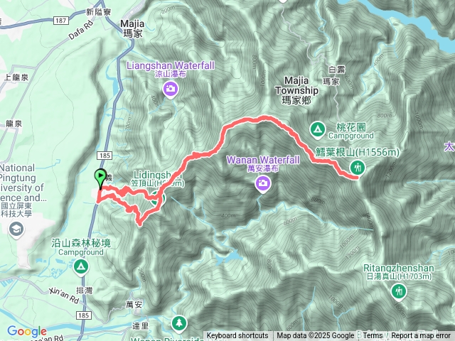 笠頂山真笠山鱈葉根山6連峰縱走（往返）預覽圖