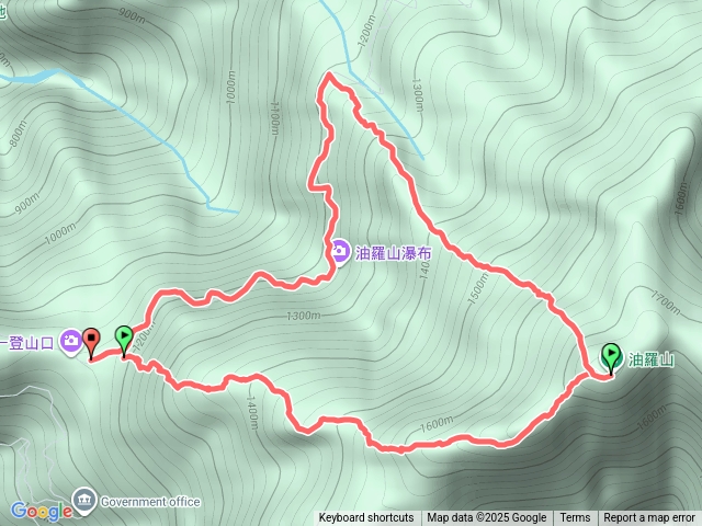 油羅山O型第一上二下