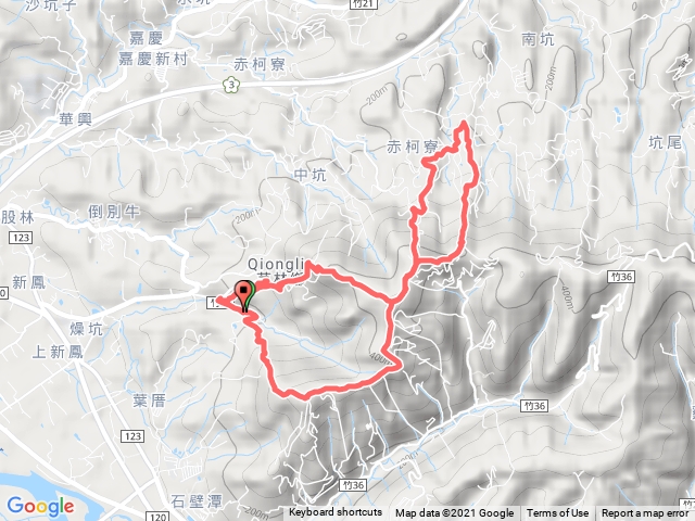 20211021 修心宮~石壁潭山~中坑山~大板根~飛鳳山~代勸堂8字形