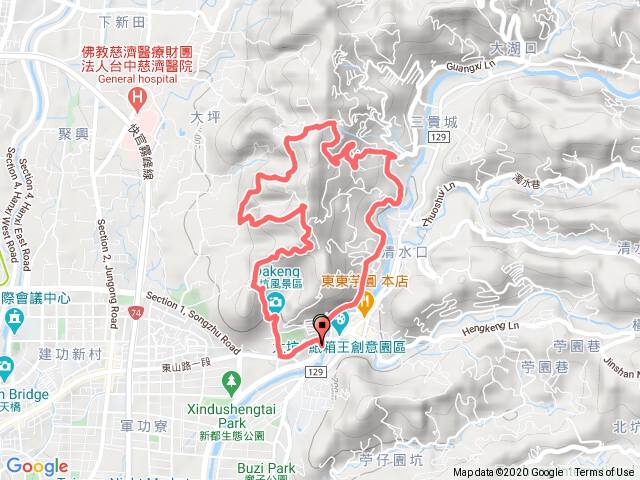 大坑馬路上風動石7號下六號上九號下O型
