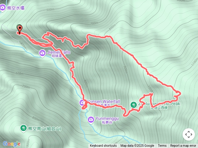 逐鹿西麓雲森瀑布O型走預覽圖
