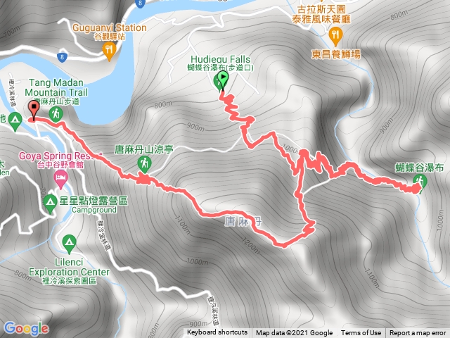 唐麻單山、蝴蝶谷