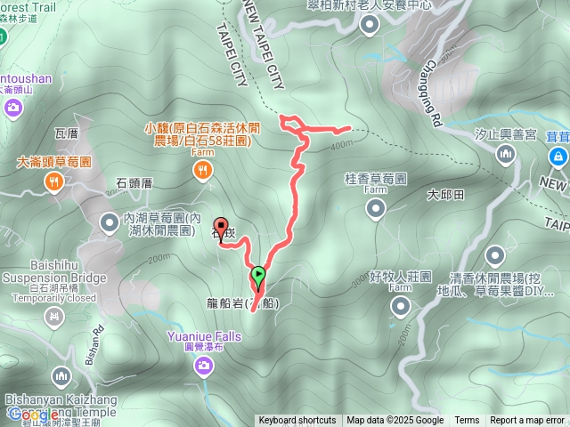 龍船岩開眼山白石湖山