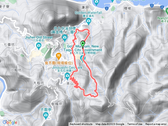 20230301 勸濟堂 金東坑古道 草山戰備道 本山地質公園步道 石尾古道 內九份溪水圳橋 水圳路 六坑斜坡索道 環狀