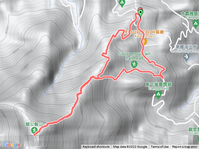 鵝公髻山第二上第一下