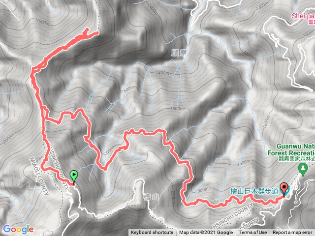 觀霧鹿坑山南比林山樂山鐵道迷