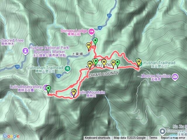 上東埔-塔塔加三山縱走預覽圖