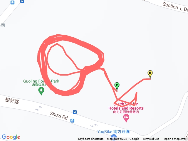 南方莊園旁森林步道健走