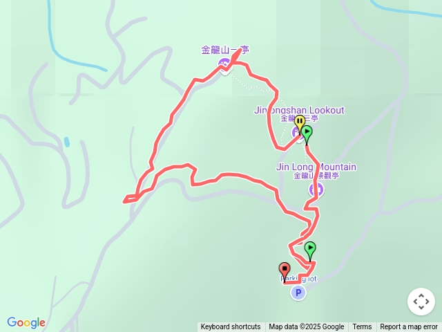 金龍山-第二停車場起登