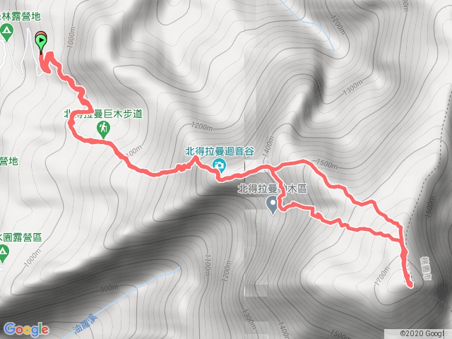 北得拉曼巨石步道-內鳥嘴山