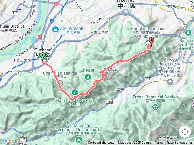 土城-南勢角(天上山縱走)
