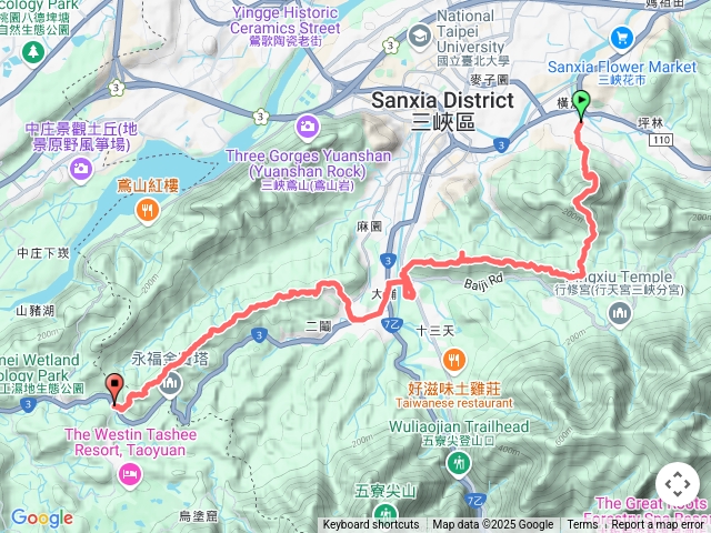 114/3/25-台北天際線第九段7連峰（1溪南尖→2主公山→3王公坑山（血藤花)→4二鬮山（大埔山）→5小石牛→6石牛山（大石牛）→7壽山-龍山寺