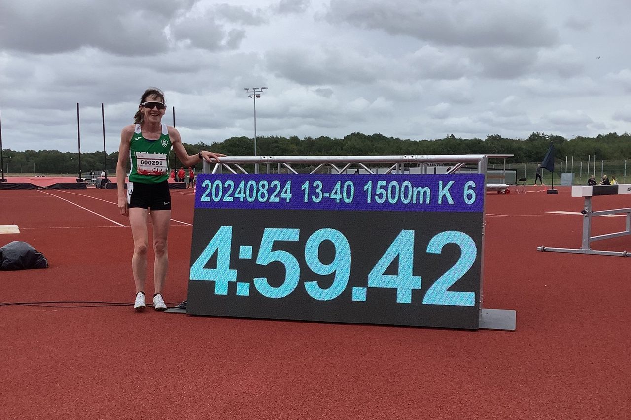 【話題】60 歲愛爾蘭跑者再現驚人速度 Gilshinan 1500公尺跑出4:59.42
