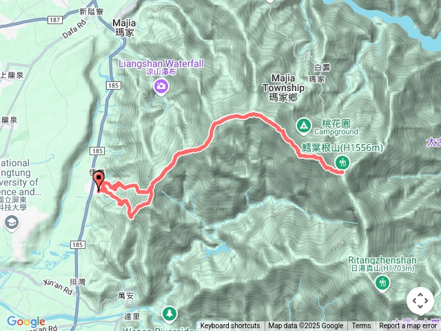 真笠山>鱈葉根山>笠頂山