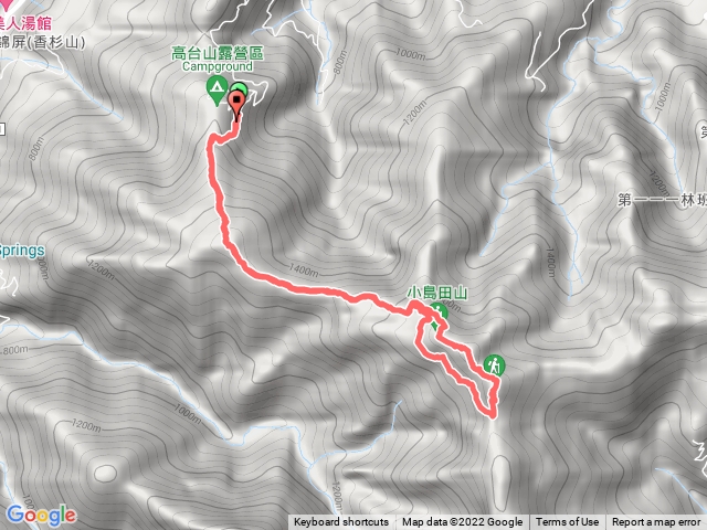 開100速高台山縱走（第二登山口）