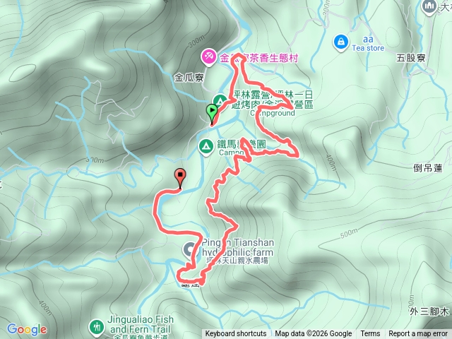 20260130坪林-金瓜寮鐵馬新樂園-金瓜寮古水圳道-龜窟崙-天山親水農場-金瓜寮派出所