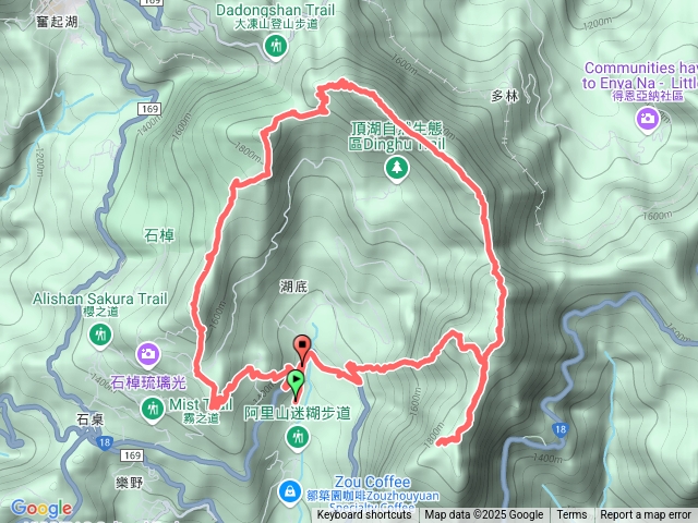 頂湖五連峰-奮起湖大凍山