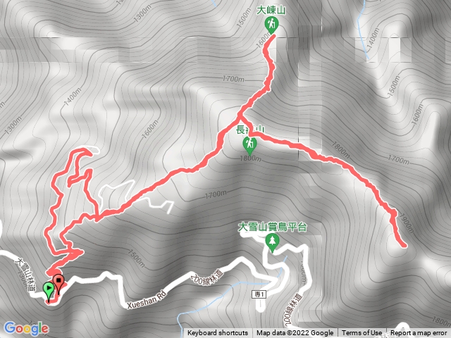 大崠山-長壽山-醜崠山來回縱走