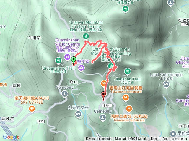 20240929  觀觀音山楓櫃斗湖步道 弱者俱樂部 496峯 開山嶺  小鷹尖 硬漢嶺步道預覽圖