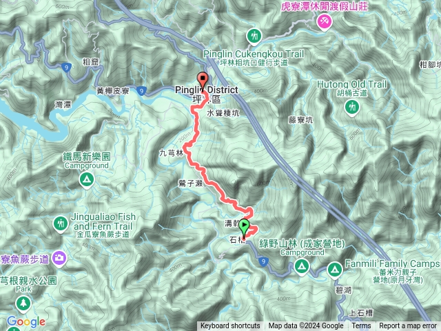 台9線石槽派出所到坪林老街公車站牌預覽圖