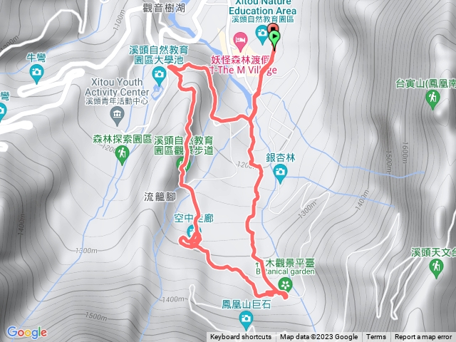 溪頭神木步道～觀景步道～大學池步道