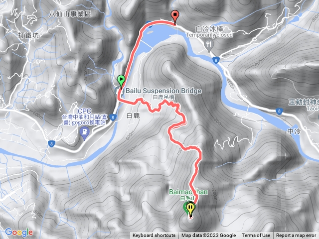 白鹿吊橋白毛山步道（蜜糖）