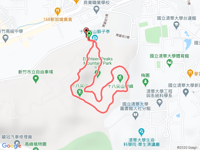 十八尖山環山步道，由博愛街上山