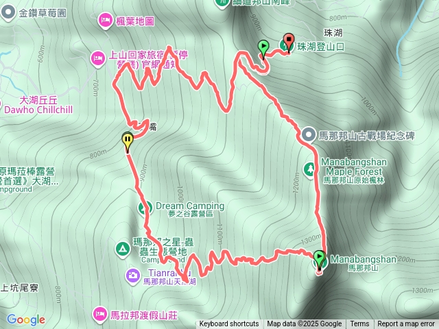 馬那邦山（小O型）+產業道路