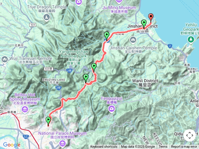 魚路古道-天母圓環-金山磺港
