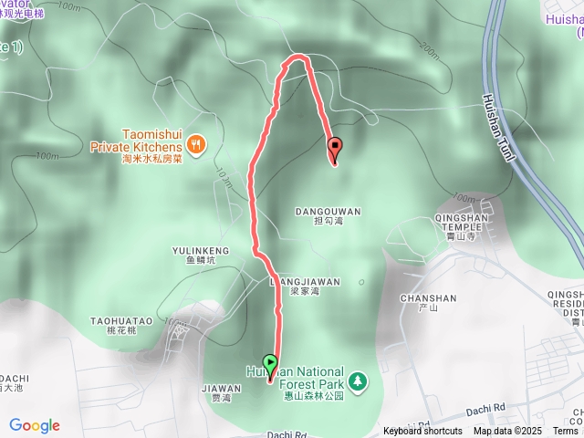 大池路→二茅坪→青山公園
