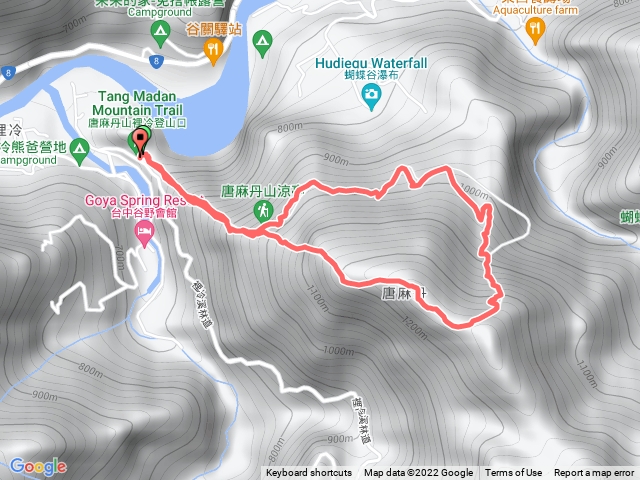 唐麻丹山O型（裡冷登山口）