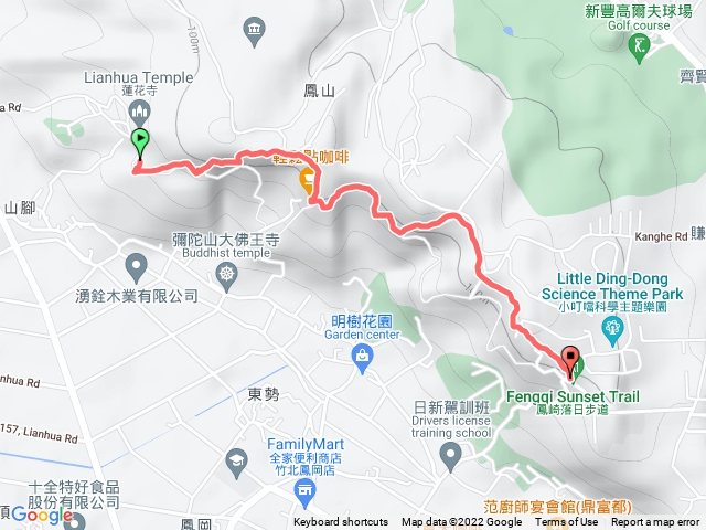 鳳崎日落步道 蓮花寺進天德堂出 20211120