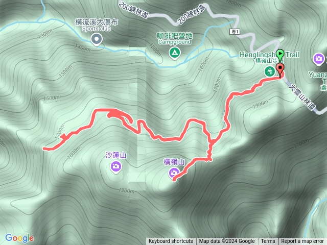 橫嶺山主峰.橫嶺山步道至3.5K預覽圖