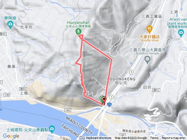 2023/11/18 火炎山O型登山步道
