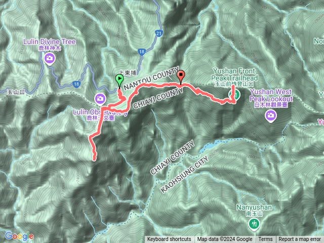 塔塔加五連峰+玉山前峰+玉山登山口預覽圖