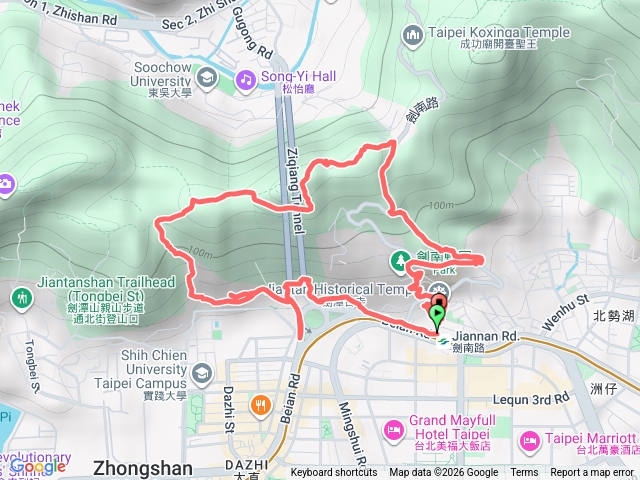 劍南捷運站-雞南山-文間山-格物台-劍南蝶園-劍南古寺-劍南站預覽圖