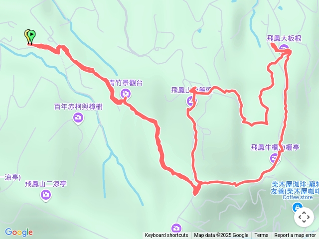 中坑山登山口飛鳳山