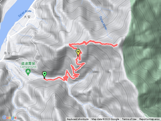 南坑山西峰 南坑山 麻必浩林道 原路來回