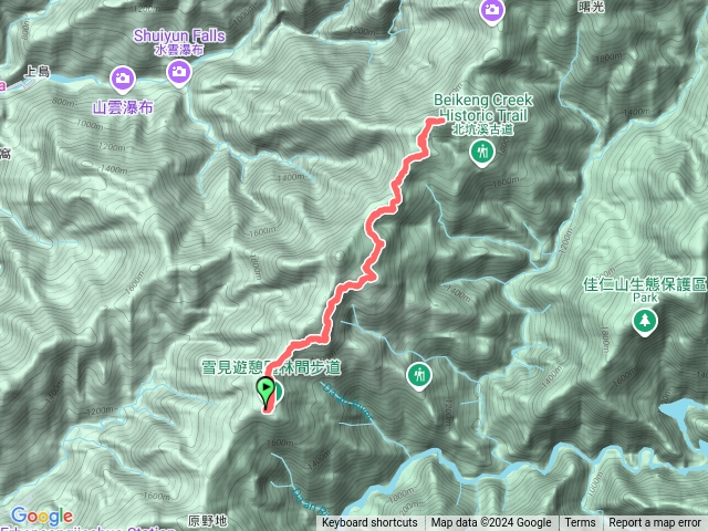 司馬限林道-北坑山O型預覽圖