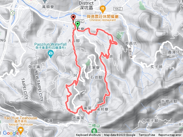 深坑麻竹寮山南邦寮古道大崎嶺古道O型