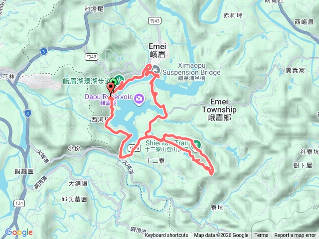 峨眉湖O繞連走十二寮古道預覽圖