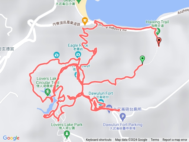 海興步道上情人湖大武崙山