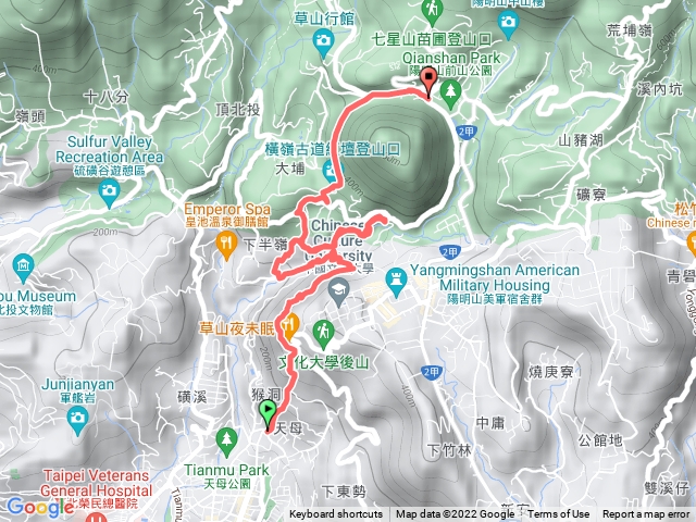 天母古道、翠峰瀑布、半嶺步道水圳、橫嶺古道