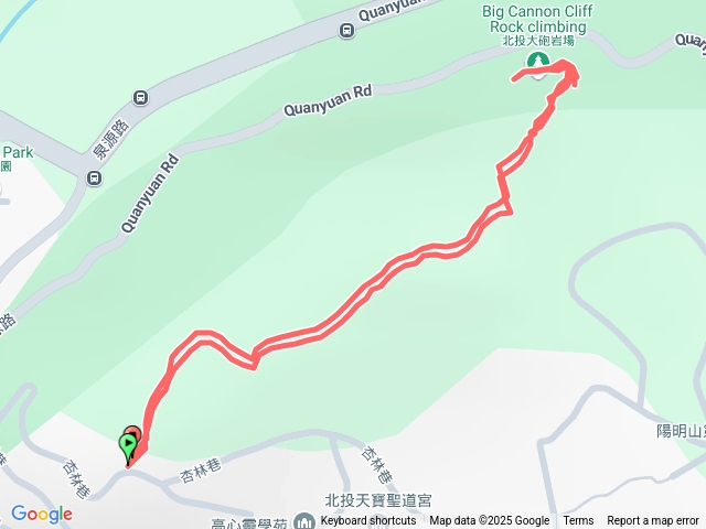 北投大炮岩、石壇山步道