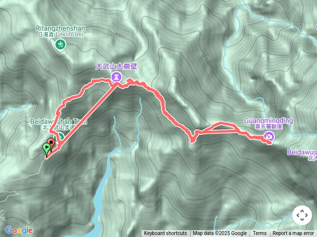 北大武山喜多麗斷崖