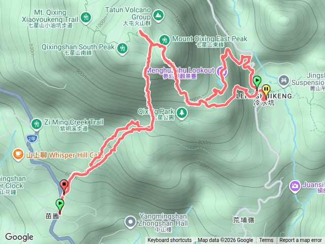 七星山苗圃，七星山主峰東峰，夢幻湖預覽圖