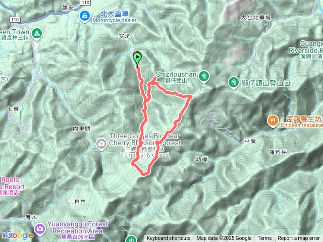 三峽 長城溪 竹坑山 竹坑山北峰 鹿母潭山O形